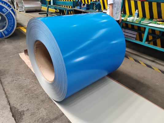 Buy Pre Painted Steel Coil with Back Coating Thickness 5-7μm and Top Coating Thickness 10-25μm for Building and Infrastructure online manufacture