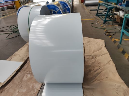Buy 700–1250mm Pre Painted Steel Coil with 30–275g/m² Zinc Coating, 5–7μm Back Coating and 508/610mm Coil ID for Construction and Appliance Applications online manufacture