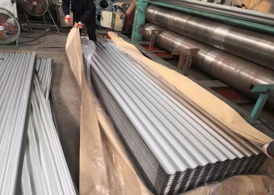 Buy AZ180 DX51D Galvalume Corrugated Roofing Sheet with 800mm Effective Width for Civil Buildings online manufacture