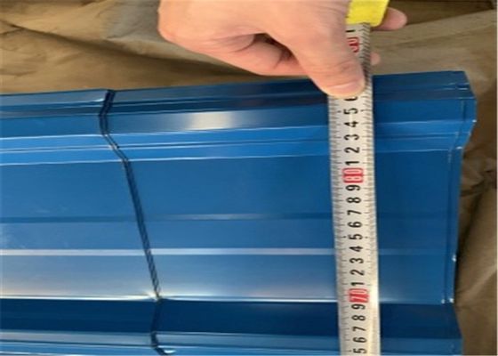 Buy 76mm 17mm Pre Painted Corrugated Roofing Sheet for Corrugated Metal Wall Panels online manufacture