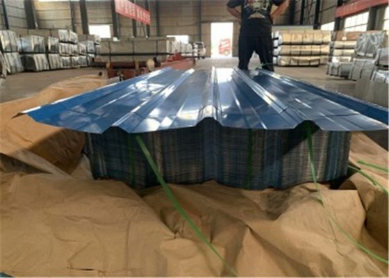 Buy 0.45mm DX51D Z120 PE Pre Painted Corrugated Roofing Sheet RAL9002 for Industrial and Residential Roofing online manufacture