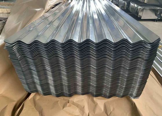 Buy 0.14mm-1.5mm Regular Spangle Galvanized Corrugated Steel Roofing And Wall Panels online manufacture