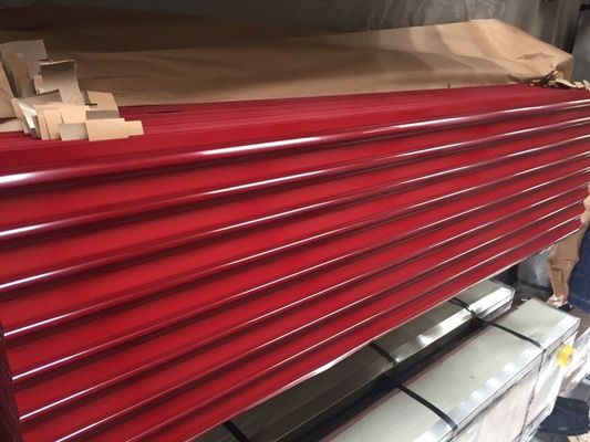 Buy Structural 76mm Pre Painted Corrugated Roofing Sheet GI Corrugated Sheet with Matt Finishing online manufacture