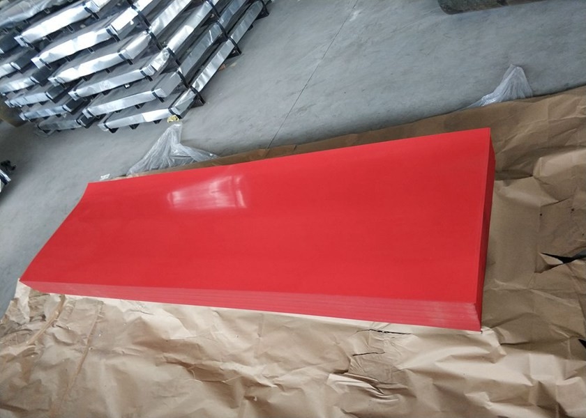 Aluzinc 0.56mm Pre Painted Steel Sheet Metal Roofing Gl PPGL Sheet For Houses